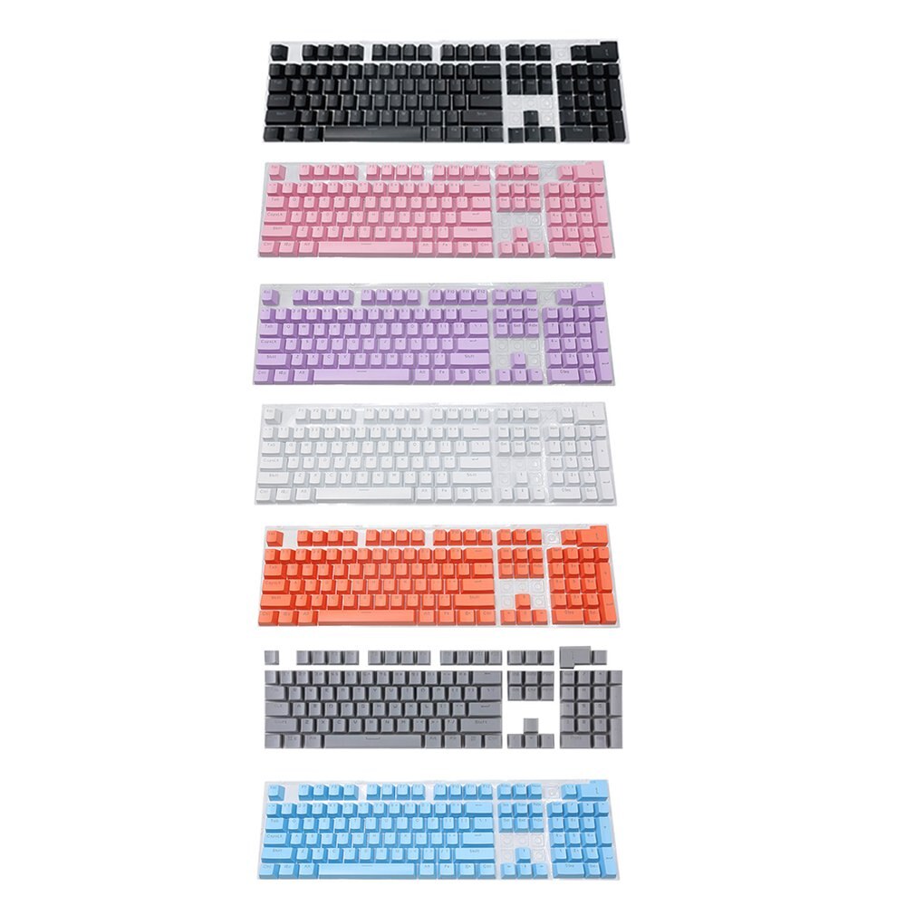 ABS material translúcido keycaps forma cuadrada universal keycaps para teclados mecánicos antidisturbios y antisuciedad