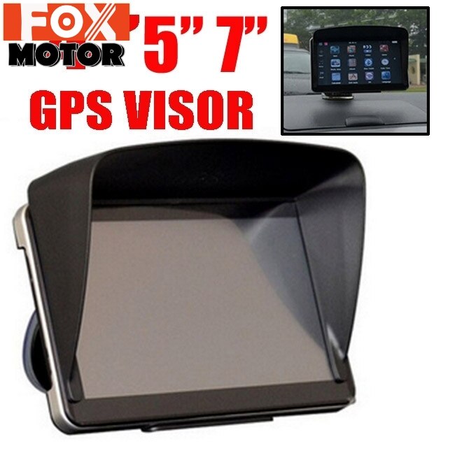 GPS Sat Nav pare-soleil pare-soleil pour 4.3 "5" 7 "pouces écran bouclier voiture GPS accessoires parasol GPS couverture bloc capuchon aveugle