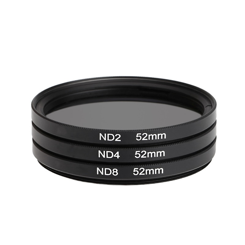 3in1 52mm Neutrale Dichtheid ND Filter Set ND2 ND4 ND8 Filter Kit voor Nikon Sony Canon EOS 7000 5100 5200 3100 3200 X DSLR