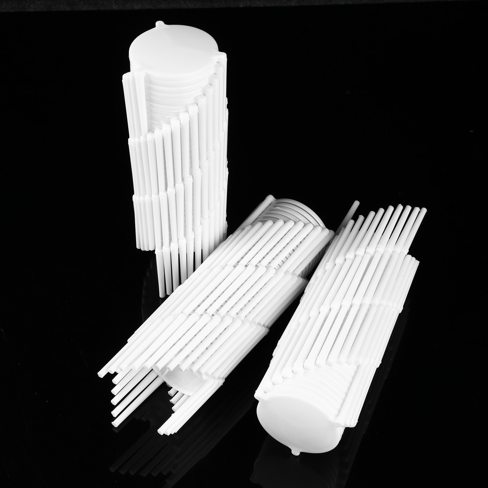 100Pc Small Holder Stand Pizza Table Box Saver Brackets Stackable Storage Plastic Rack Secure Retainer for Food Take Out Service
