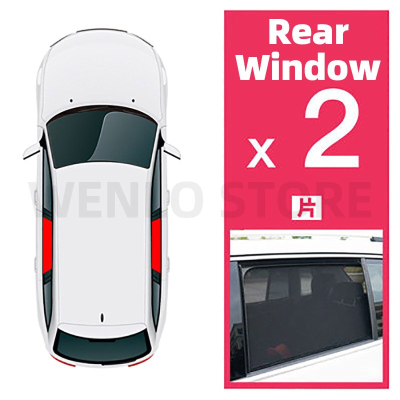 Magnetic Car Side Window Sunshade For Benz A B E S Class W169 W176 W246 W245 W222 W213 W212 L Shade Sun Mesh Cover: Rear Side Window