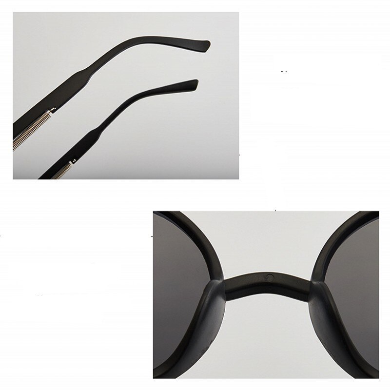 Gafas de sol de para Estilo Steampunk, lentes de sol con montura redonda Retro, clásicas, de colores, estilo gótico Punk, Unisex