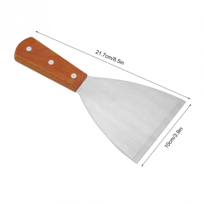 Stainless Steel Non-Stick BBQ Grill Beafsteak Griddle Spatula Hamburger Turner Scraper Pancake Flipper Cooking Tool