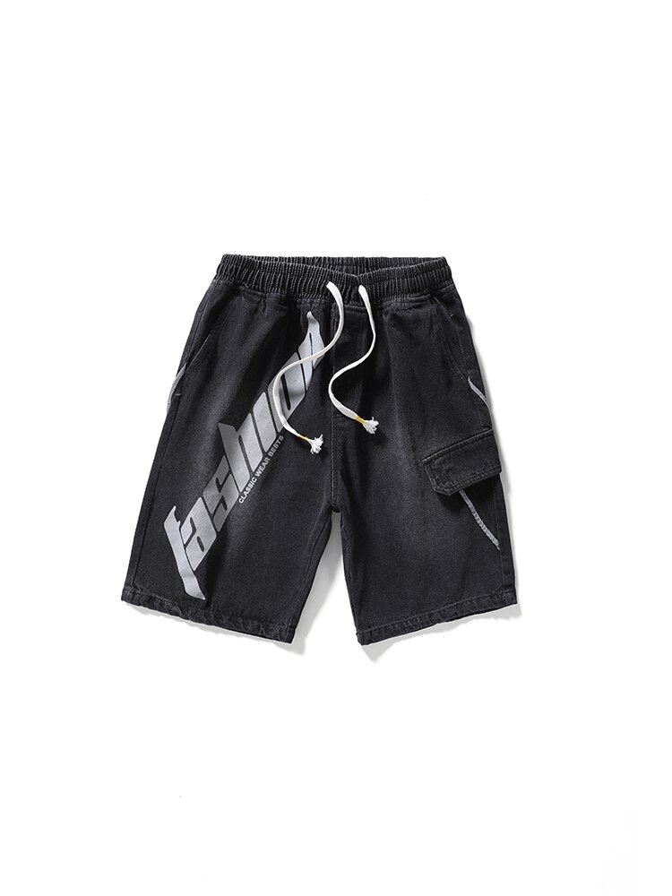 Plus Size 8XL7XL 6XL XXXXXL Casual Denim Shorts Mens Summer Cotton Jeans Shorts Cargo Shorts For Men Hole Vintage Short Pant: Black / 8XL