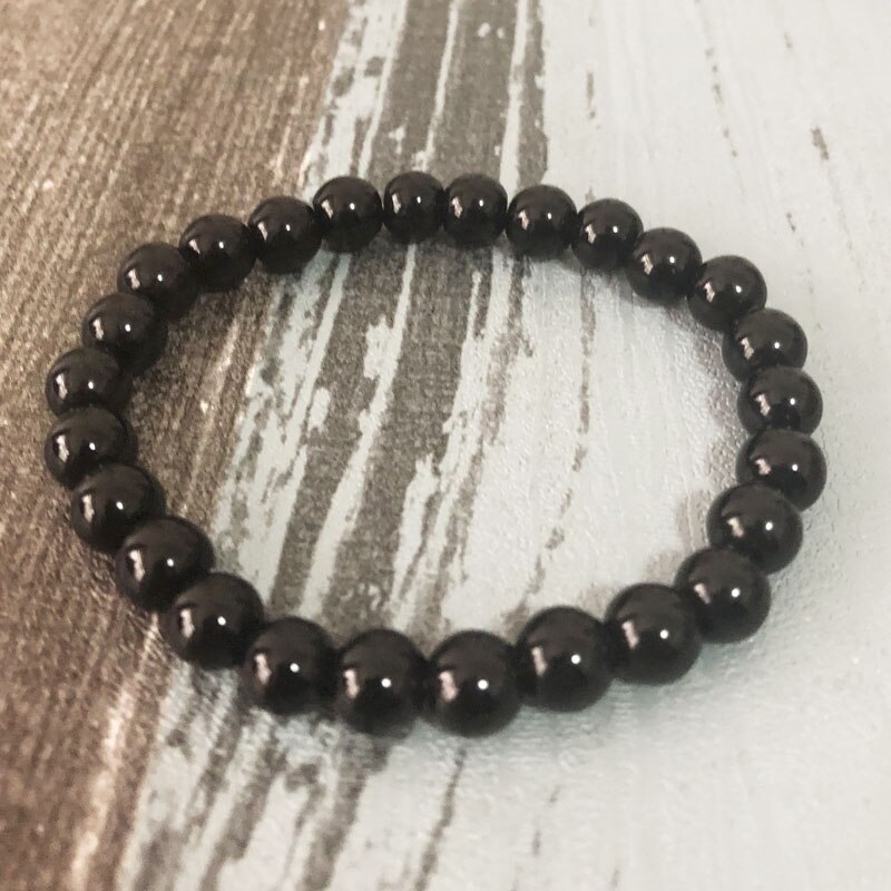 8mm noir Onyx Rhodonite Rose Quartzs perlé poignet hommes femmes bracelet en pierre naturelle ensembles empilables Bracelets Mala