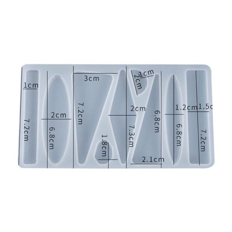 DIY przezroczysta żywica epoksydowa żywica formy spinki do włosów Barrette rzemiosło odlewania silikonowe formy N1HE: 3