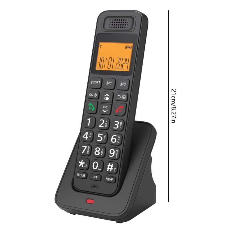 D1018 Handheld-Schnurlostelefon-Heimtelefon mit klarer Klangqualität und geringer Strahlung für Familien