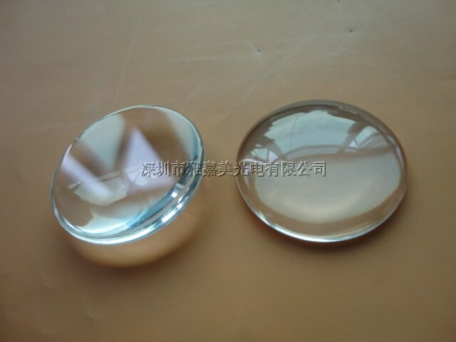 High power LED lens,No Edge Diameter 25MM to 40MM optional, glass Plano convex lens, Focusing optical lens