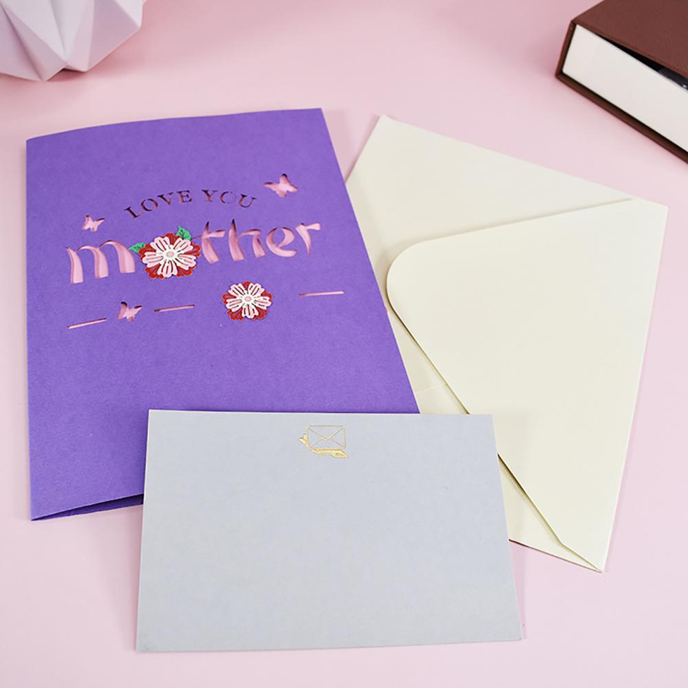 Carte de vœux créative 3D pour la fête des mères, jolie carte de vœux, DIY