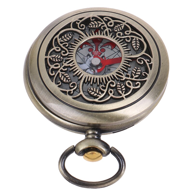 Vintage Bronze Compass Pocket Watch Retro Men's And Women's Retro Pocket Watch Compass