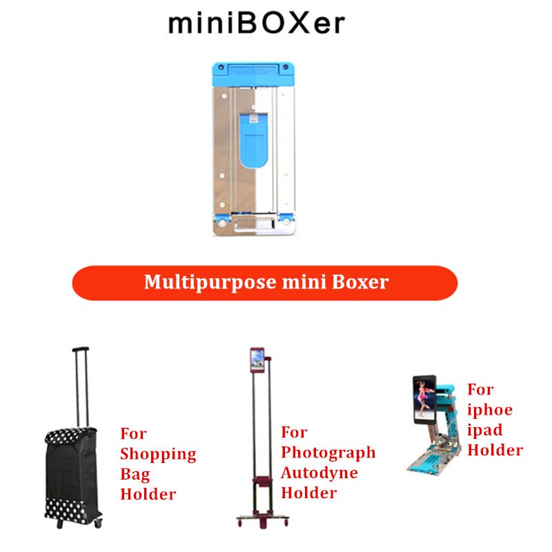 Alwaysme 24.5X11.5X3.5CM Multifunctionele Mini Boxer Opvouwbare Bagage Trolley Winkelwagen