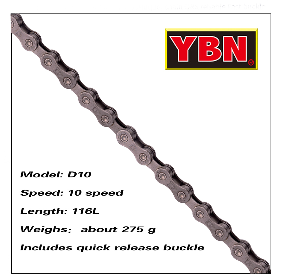 YBN-cadena para bicicleta de montaña, 8/9/10/1/12 velocidades, compatible con SRAM SHIMANO, sin empaquetar