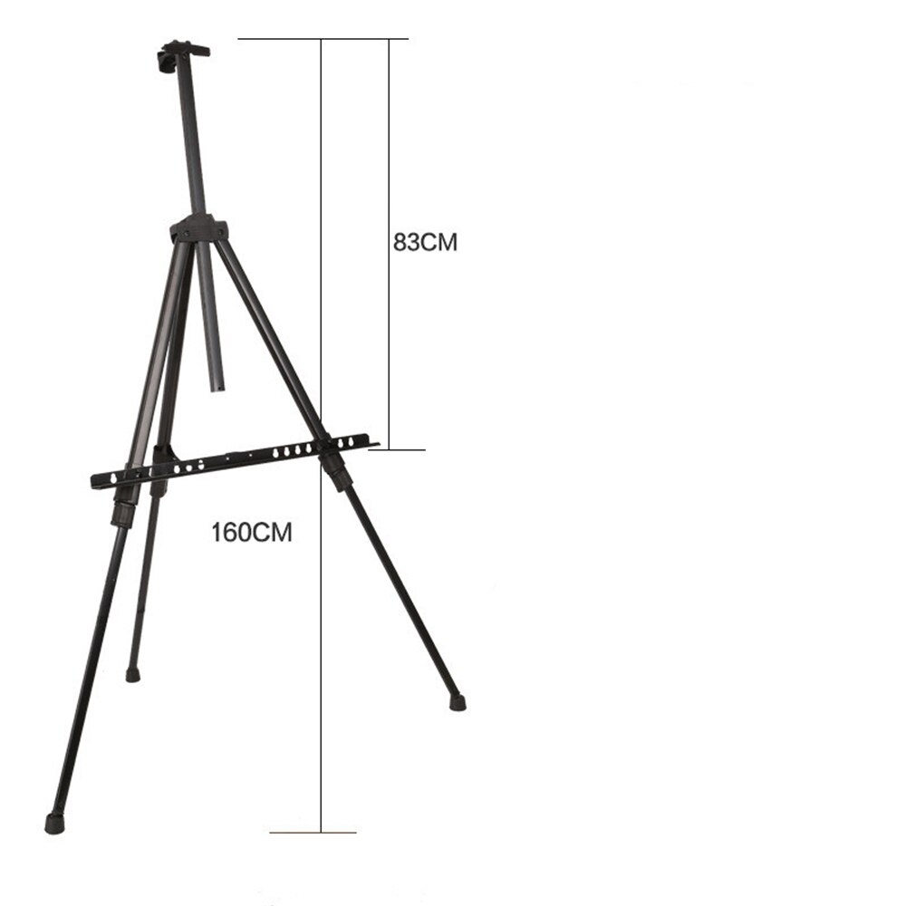 Portable Foldable Tripod Drawing Easel Metal Triangle Sketch Oil Painting Display Bracket Drawing Storage Rack Art Supplies