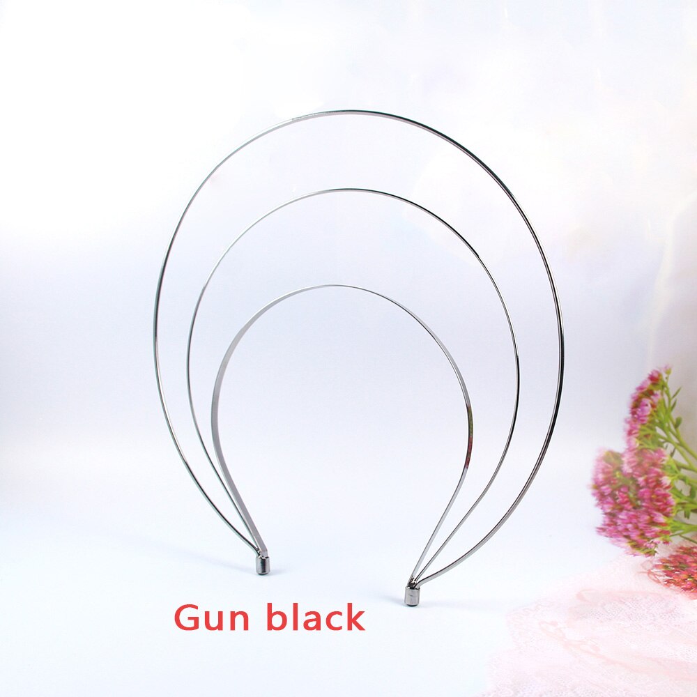 AINAMEISI Unique mariée diadème couronnes multi-couche en métal bandeaux pour les femmes or Rose mariage cheveux bijoux accessoires: Gun black