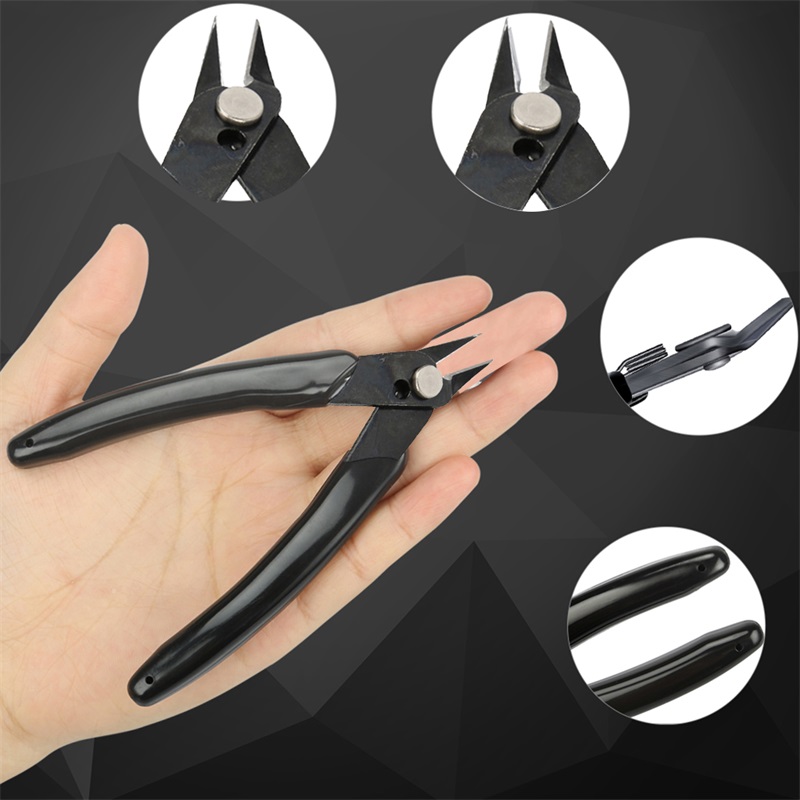 2 Kleuren Metal Snippers Gebruiken Om Snip Elkaar Sterft En Trim Uit De Kleine Metalen Tabs Van Sterven Sets.