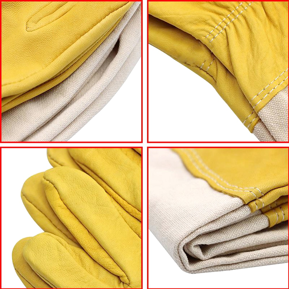 Imkergereedschap anti-bijen-, steek-, anti-steek- en anti-snijhandschoenen voor imkers beschermende handschoen canvas imkeruitrusting
