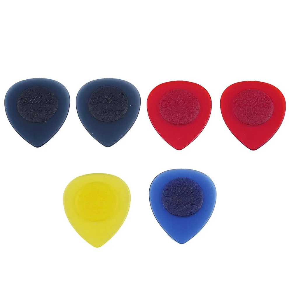 6 stücke Elektrische Gitarre Plektrum Gitarre Picks Plektren Große Stubbies Große 1mm 2mm 3mm Teardrop Gitarre Plektrum gitarre Zubehör