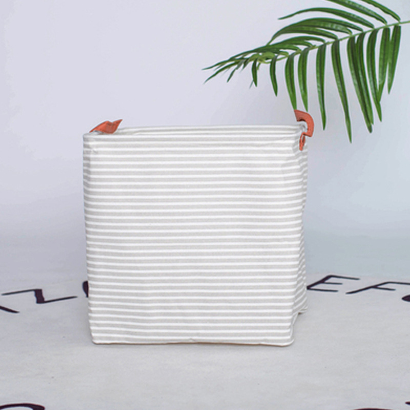 Organiseur de rangement nordique pour linge, grand espace, poignée pliable, panier à linge: style14