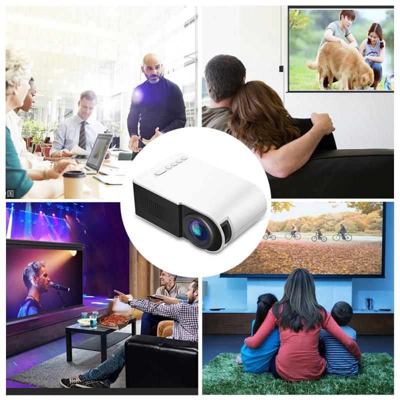 1080P Mini Led Projector YG210 Draagbare Home Cinema Theater 320*240 Pixels Ondersteuning Hdmi-Compatibel Home Media video Player