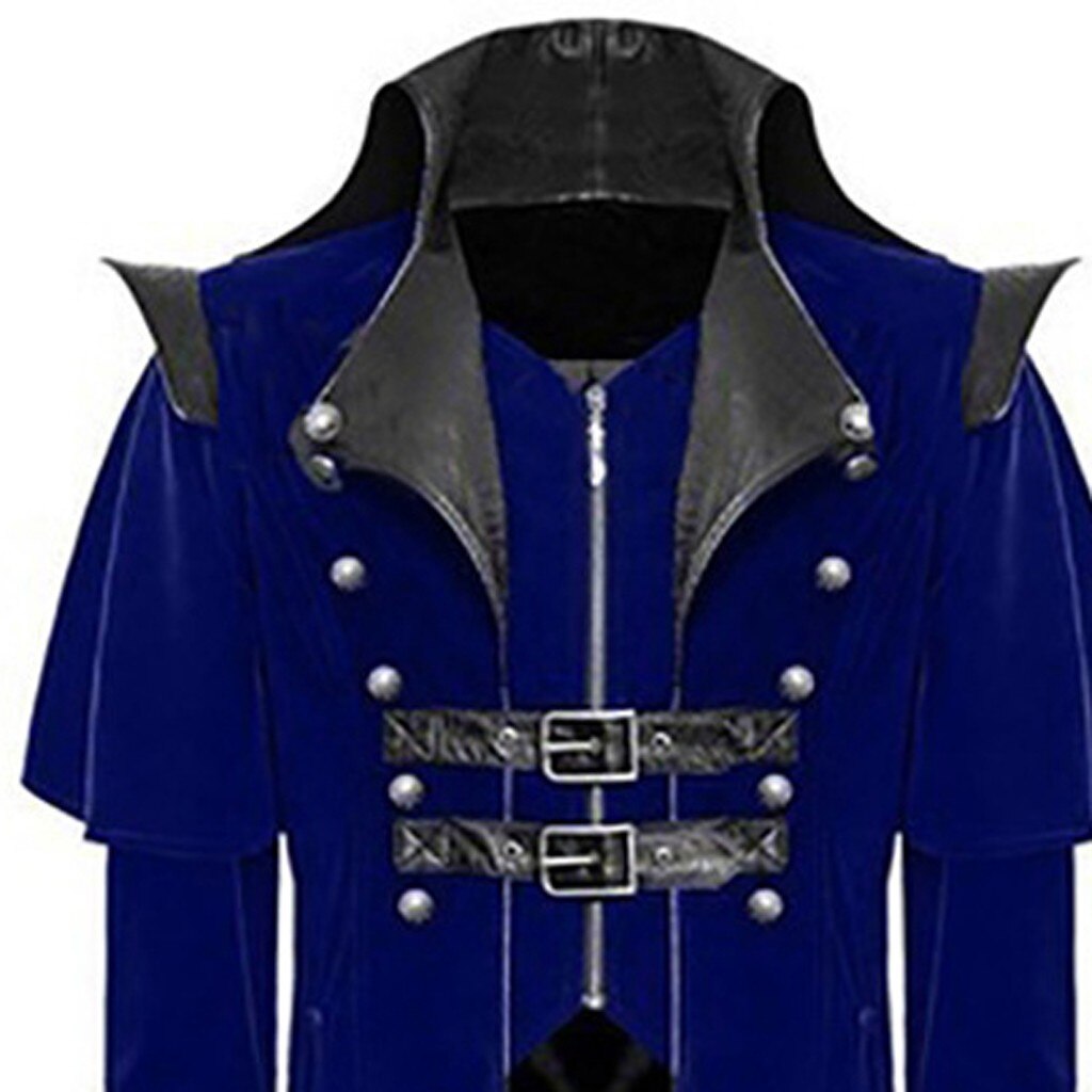 Gothic Victorian Tailcoat Men Vintage Steampunk Cosplay Uniform Costume
