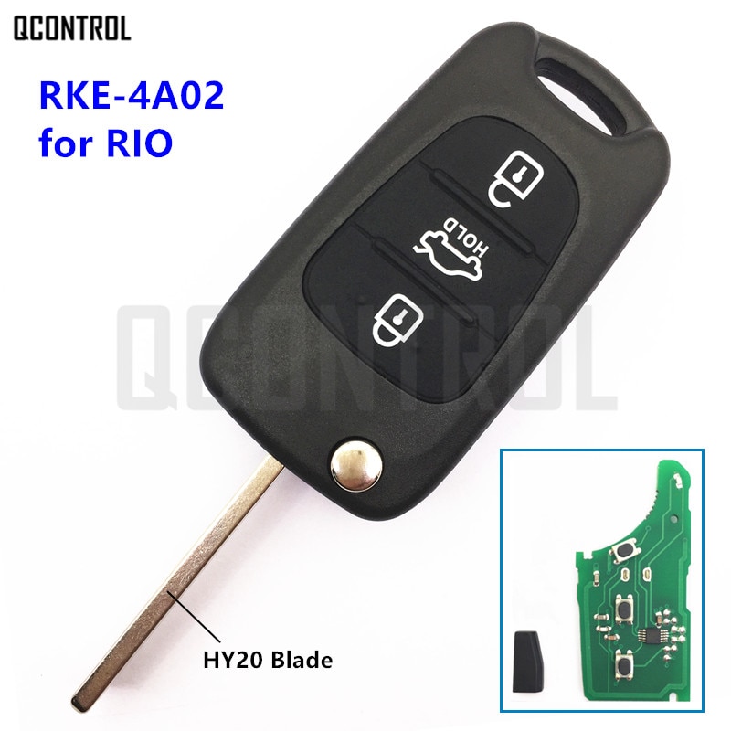 Qcontrol avaimeton kauko-avain kia rio rke -4 a 01 or rke -4 a 02 avainliuskalla  hy20