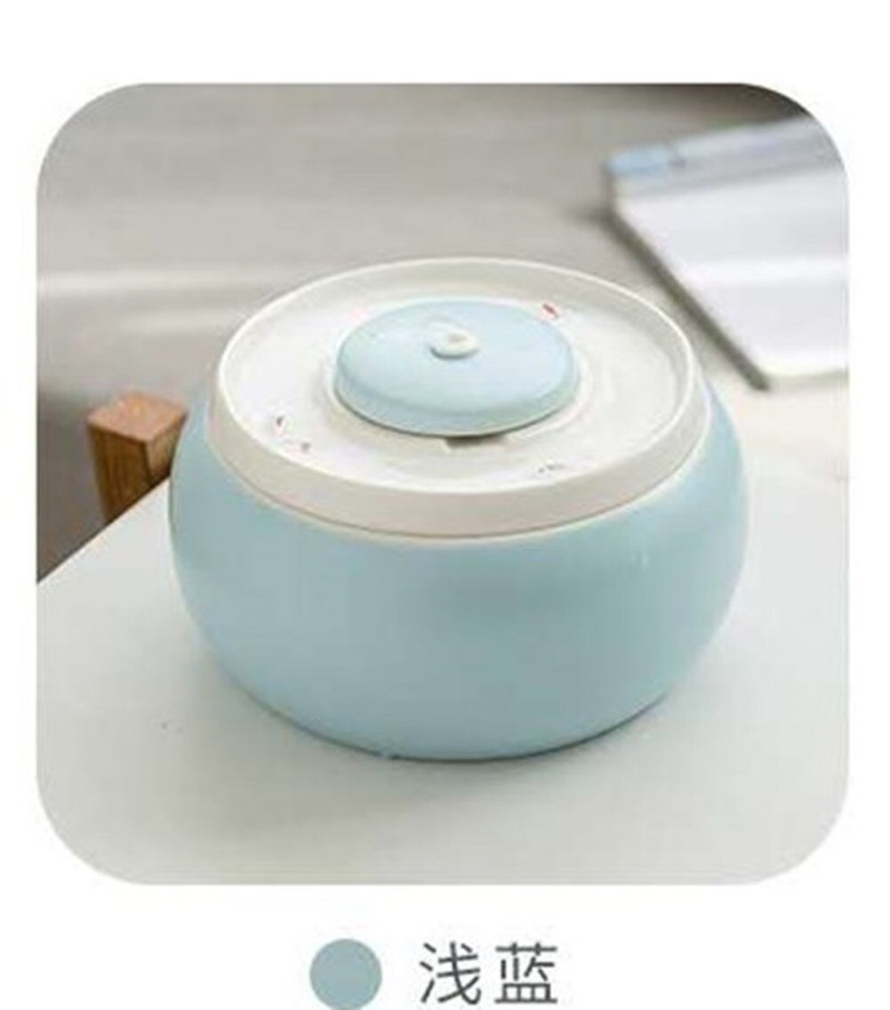 1.8L Ceramic Cat Drinking Water Fountain For Cats Dogs Drinking Bowl Electric Automatic Cat Water Fountain Dispenser Pet Bowl: Blue with Heater / AU Plug