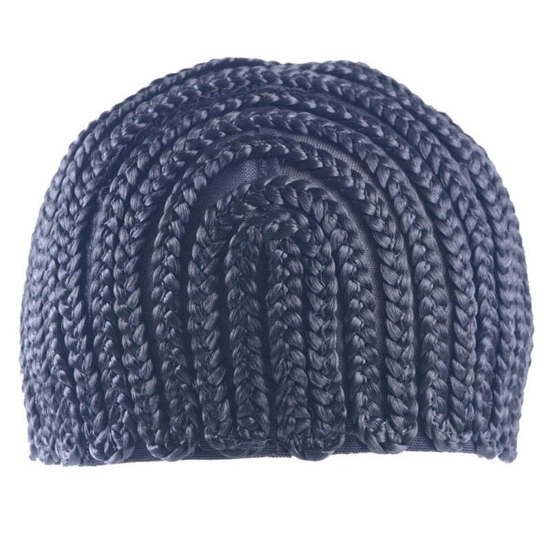 Bonnet en Cornrow Super élastique pour tissage de perruque, couleur noire, Crochet, pour la fabrication de perruques, supérieure, 1 pièce