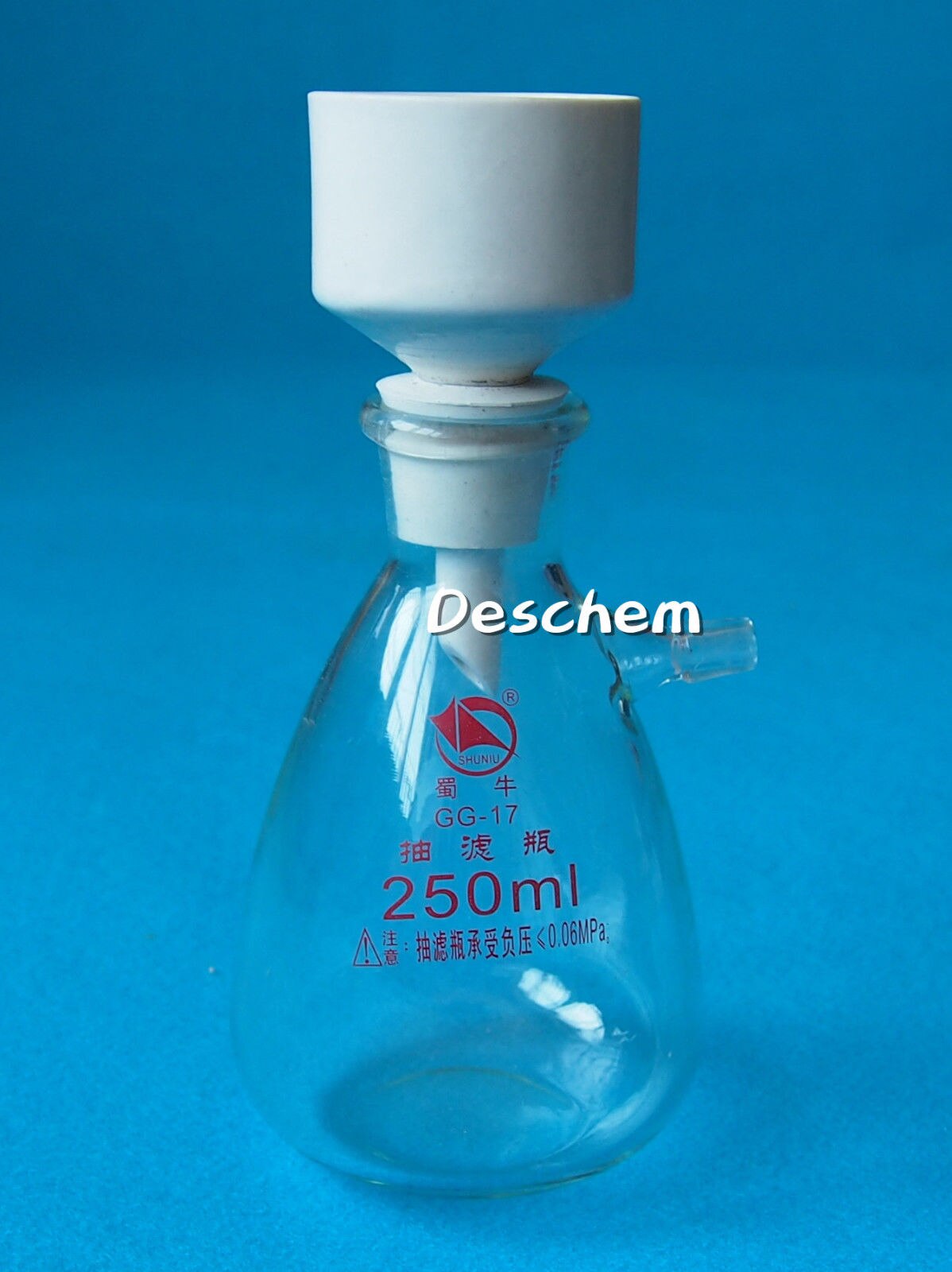 250ml,Filtration Buchner Funnel Kit,With Heavy Wall Glass Flask