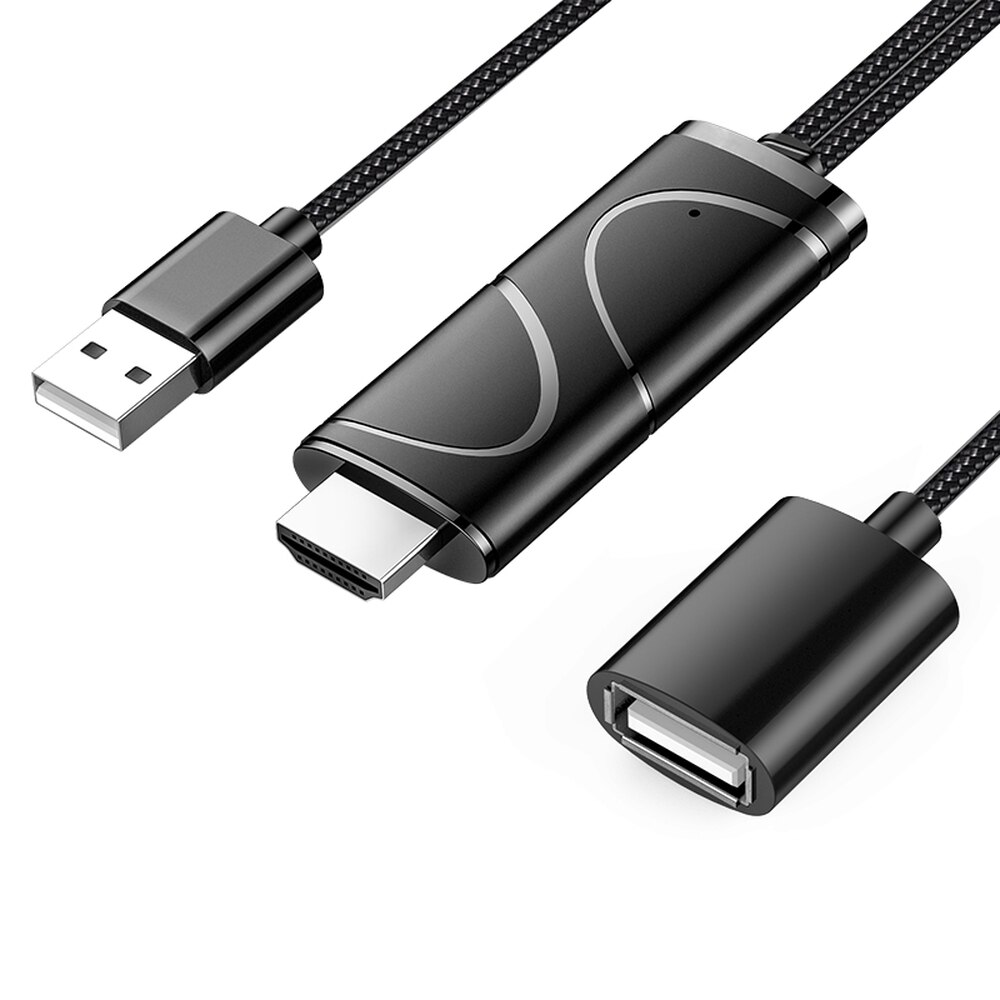 Mirascreen1080P Usb Naar Hdmi-Compatibele Kabel Micro Usb/Type-C Interface Wifi Display Dongle Ondersteuning 4K compatibel