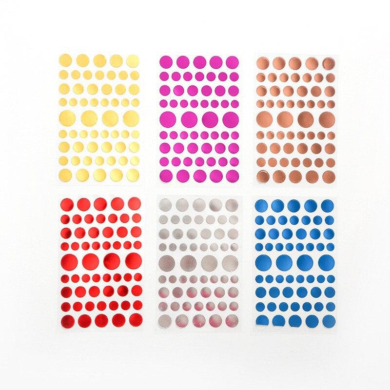 6 Sheet/set Children Reward Stickers Five-pointed Star Gold Foil Pvc Sticker Scrapbooking for Decoration Stationery Sticker: NO.2