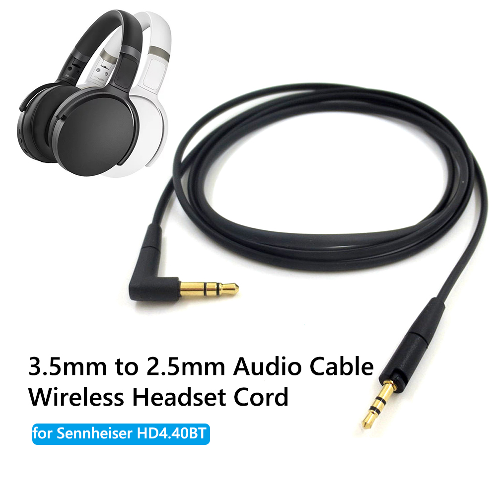 Replacement Repair Parts Audio Cable 3.5mm To 2.5mm Headphone Cable For Sennheiser Momentum 3/Hd 400 s Hd 450 Bt Hd 458 Headset