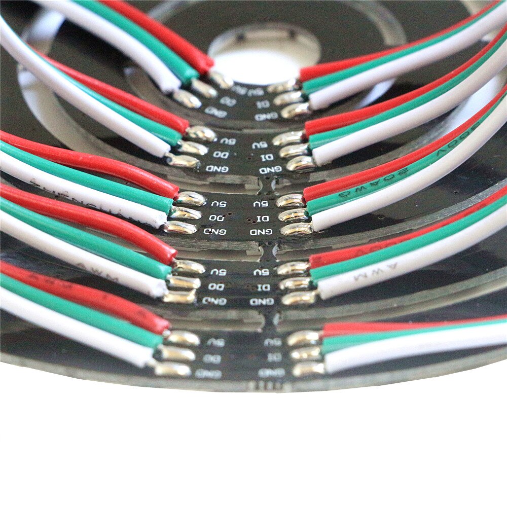 WS2812B DIY LED Ring 8 16 24 35 45 LEDs WS2812B SK6812 Built-in IC 5050 RGB WS2812 Addressable DC 5V LED Module Strip Light