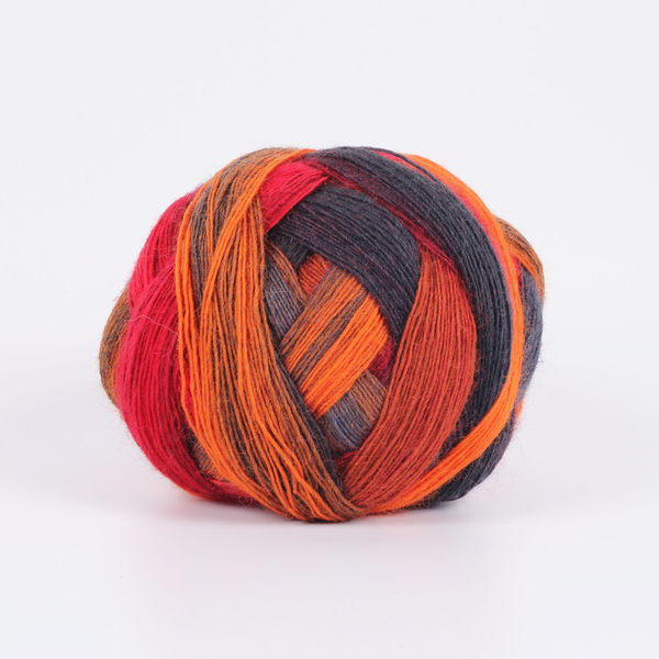 nouveauté 100g 800 m naturel doux laine arc-en-ciel espace colorant fantaisie fil unique organique Crochet fil X4012: 09