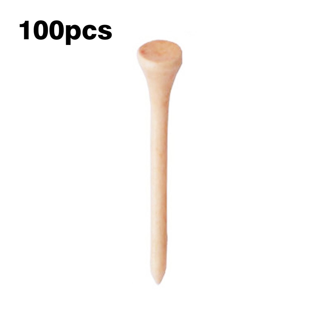 100pcs/Pack Premium Wooden Golf Tees 54mm with Golf Ball Markers Universal Eco-Friendly Golf Tees Accessories: Default Title