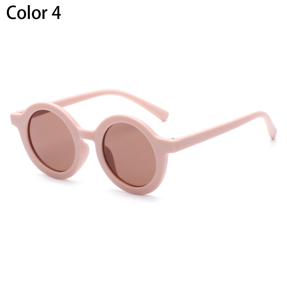 Gafas de sol Retro para niños, lentes de sol con marco redondo, protección UV 400, para playa al aire libre, 1 ud.: 4