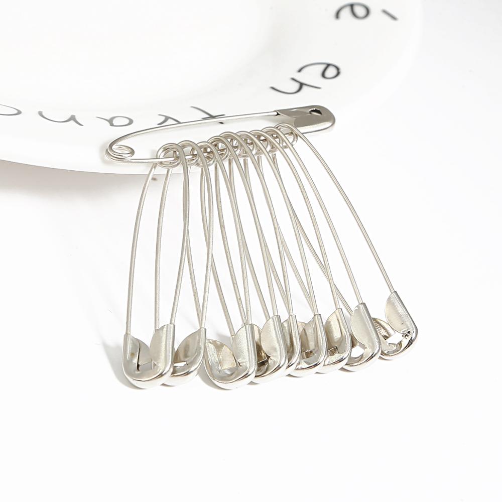 Alfileres de hierro inoxidable de seguridad, herramientas de costura DIY, accesorio, agujas, broche grande/Pequeño, accesorios de ropa, Color plateado/dorado, 50 Uds.