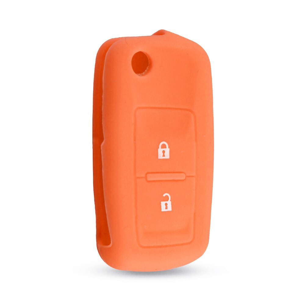 Keyyou 2 knapper silikone flip key cover til vw  mk4 sæde altea alhambra ibiza polo golf 4 5 6 transporter amarok sharan