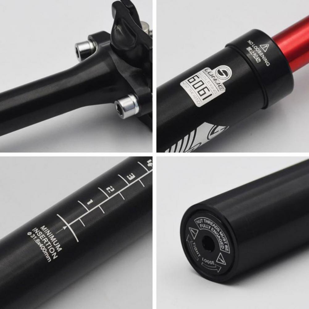 Integrated Bicycle Seatpost Ultralight Aluminium Alloy Shock Absorbing Seat Tube for Bike