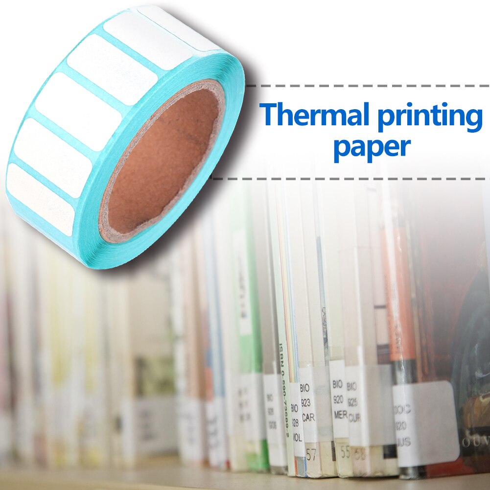 1 Roll Supermarket Price Blank Label Direct Print Paper Waterproof Adhesive Thermal Paper Label Price Blank Print Stickers