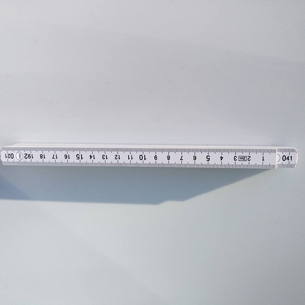 2m Measuring ABS Accurate Portable Metric Inch Folding Double Scale Durable Practical Ruler Woodworking