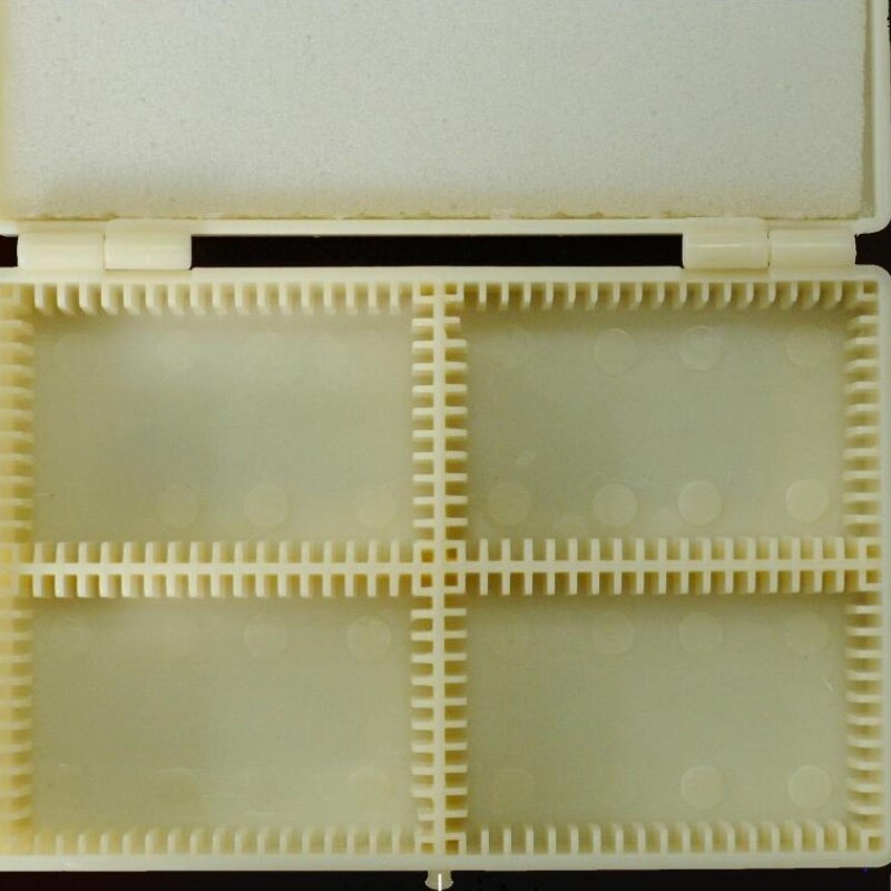 Universal Microscope Slide Plastic Box Microscopio Slides Slice Storage Case Geology rock specimen slice box