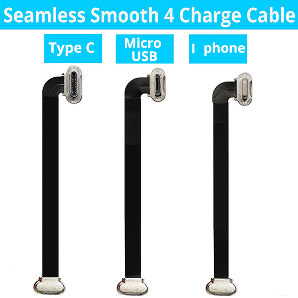 75mm Nahtlose Glatte 4 Ladung Typ C Kabel Mikro USB Kabel für Samsung Huawei Zhiyun Glatte 4