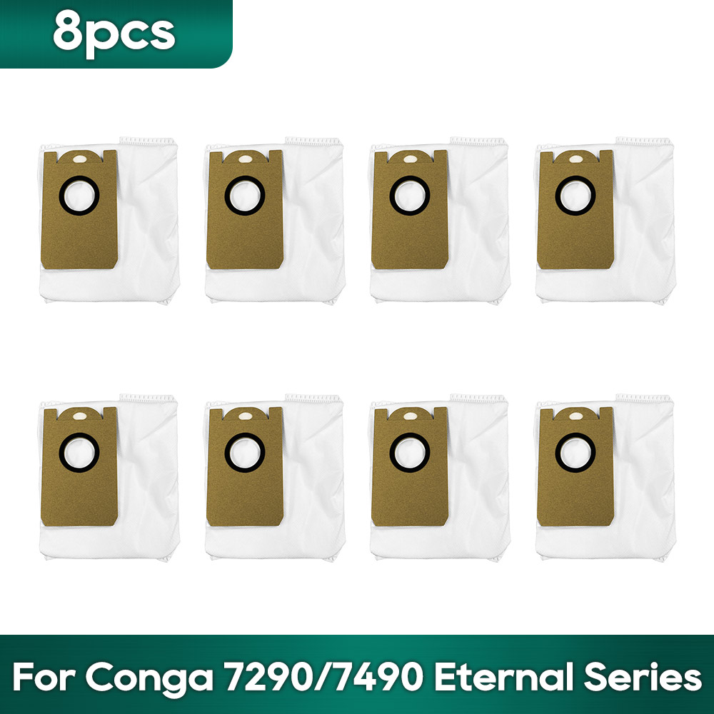 Compatible For Cecotec Conga 7490/7290 Eternal Home Genesis X-Treme Dust Bag Sack Robot Vacuums Spare Parts Accessories: light yellow