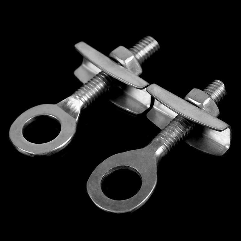 2PCS Fixed Gear Bicycle Chain Adjust Bolt Commuting Bike Chain Tensioner Bolts