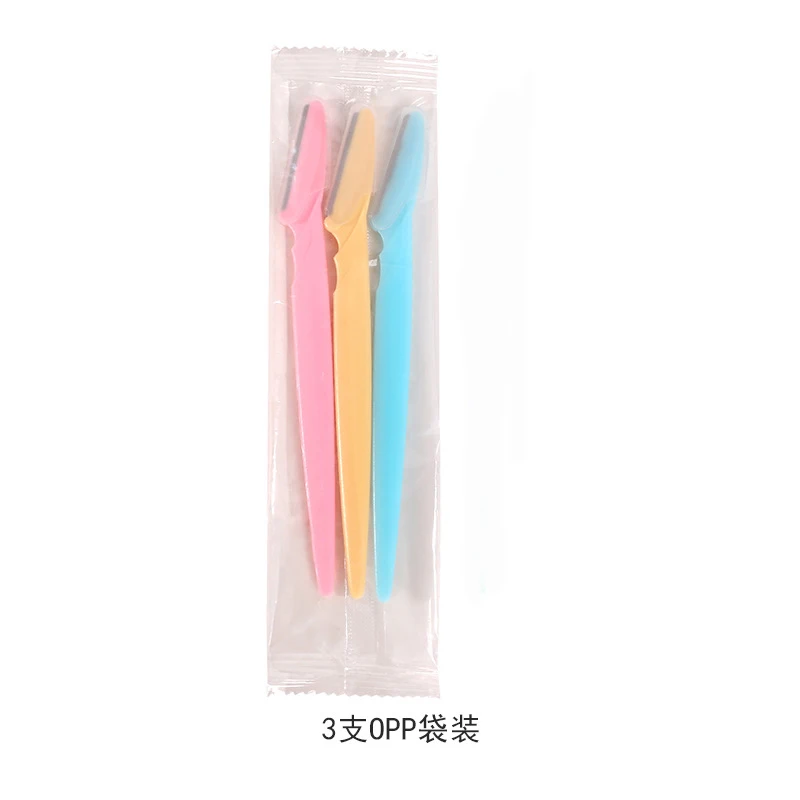 3pcs Eyebrow Trimmer Blade Shaver Portable Face Razor Eye Brow Epilation Hair Removal Cutters Safety Razor Woman Makeup: Default Title