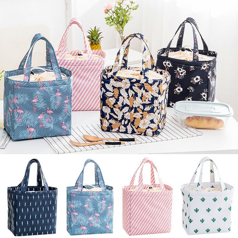 Camping Hiking Outdoor Work School Picnic Bags Portable Insulated Thermal Cooler Lunch Box Carry Tote Picnic Case Storage Bag