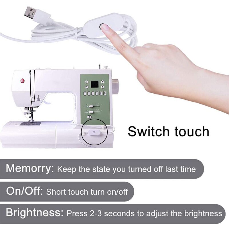 Sewing Machine Light Strip,LED with Lighting Kit, with USB Power Supply,for All Sewing Machines