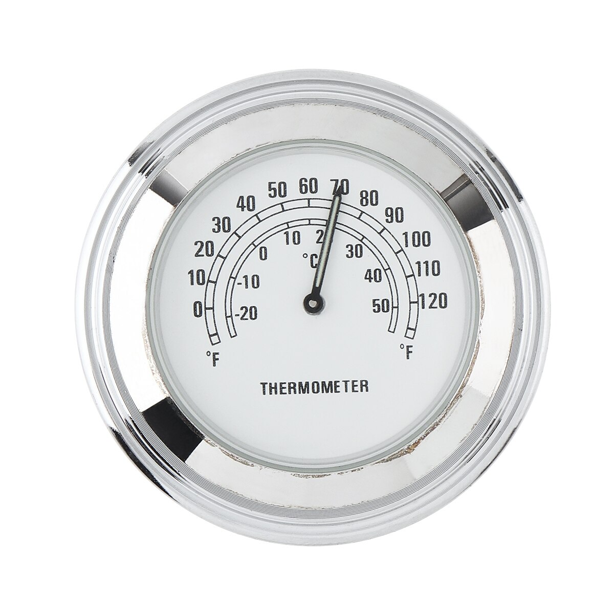 1 stk universal styr montering temp motorcykel termometer ur vandtæt termometer til 7 / 8 "  / 1 " motorcykel styr: Hvid