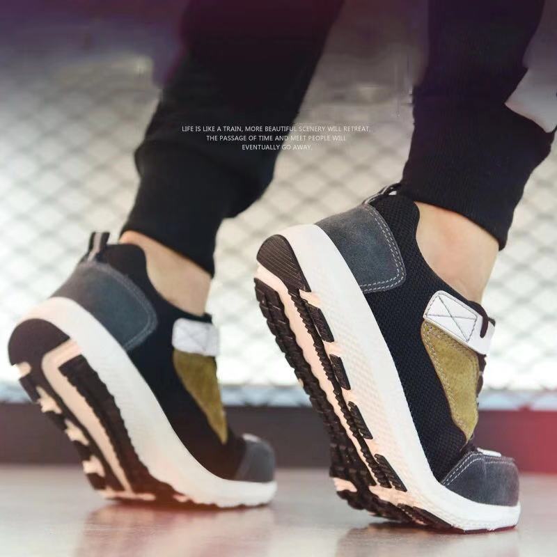 Veiligheidsschoenen Heren Dames Lichtgewicht Ademend Werkschoenen Antislip Sportief Beschermende Schoenen met Stalen Neus, Roze, 35 EU