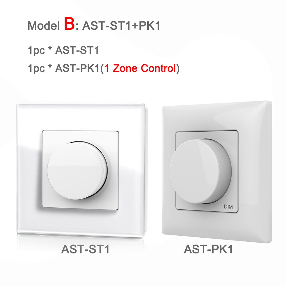 220V Led Dimmer Triac 230V 110V Ac Draadloze Rf 2.4G Afstandsbediening Dimbaar Knop Lichtschakelaar Smart wifi Controller Dimmer Voor Led Lampen: Model B